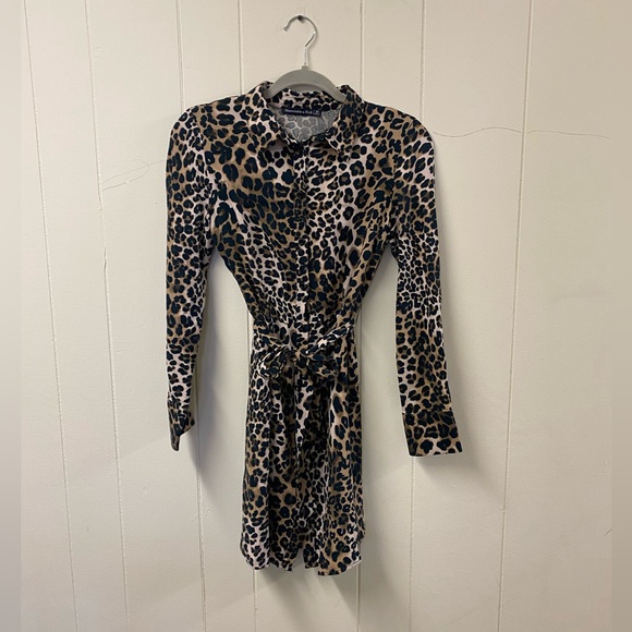 Leopard Print Abercrombie & Fitch Mini Dress - Picture 2 of 4